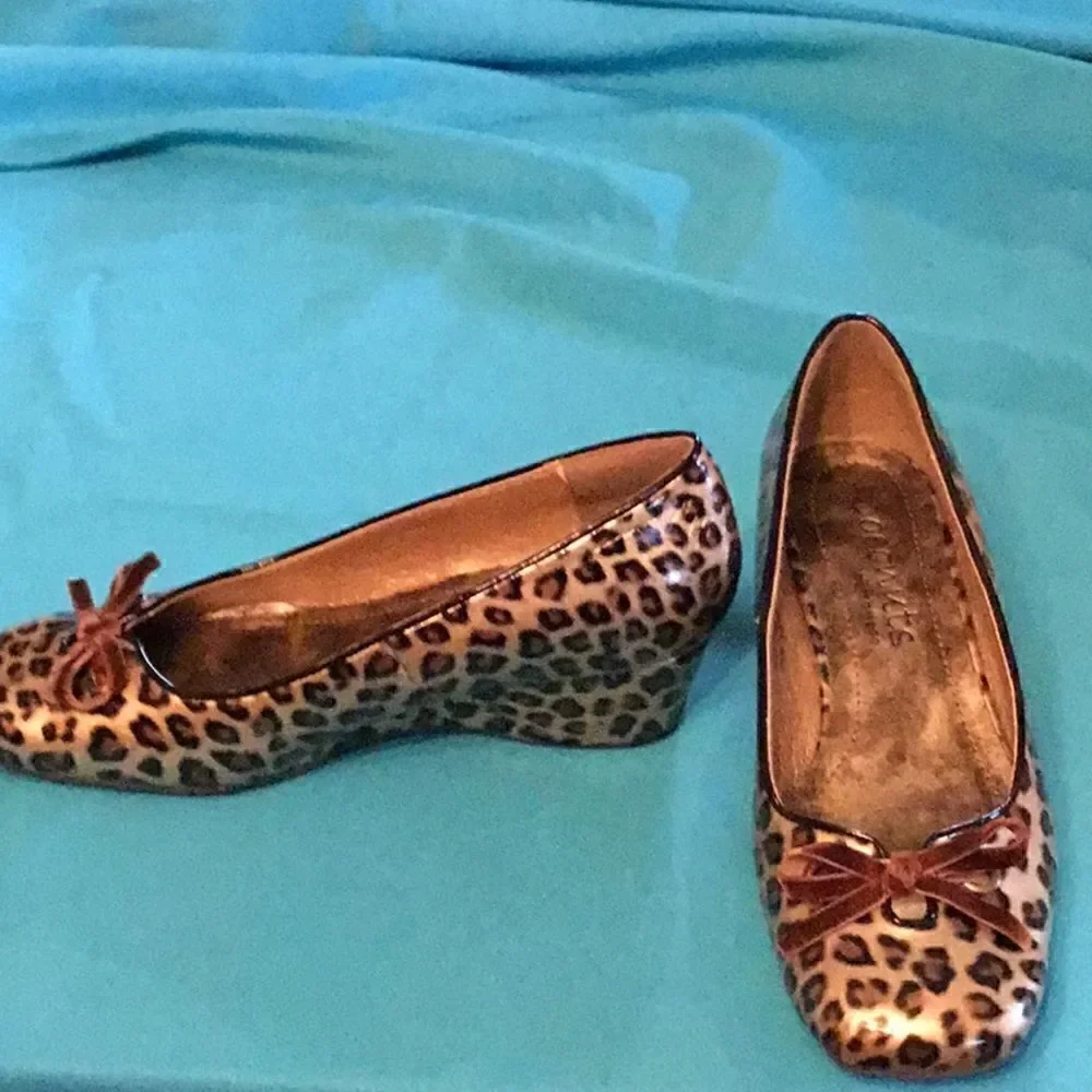 Animal print wedges in size 6 1/2 by COCONUTS